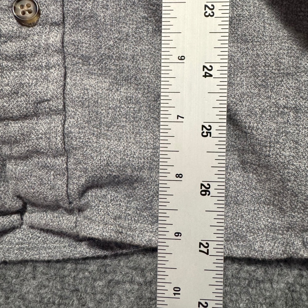 Wallin & Bros Shirt Mens Large Gray Long Sleeve Button Front Flannel - Picture 7 of 9